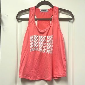 Burn Boot Camp pink melting tank XS